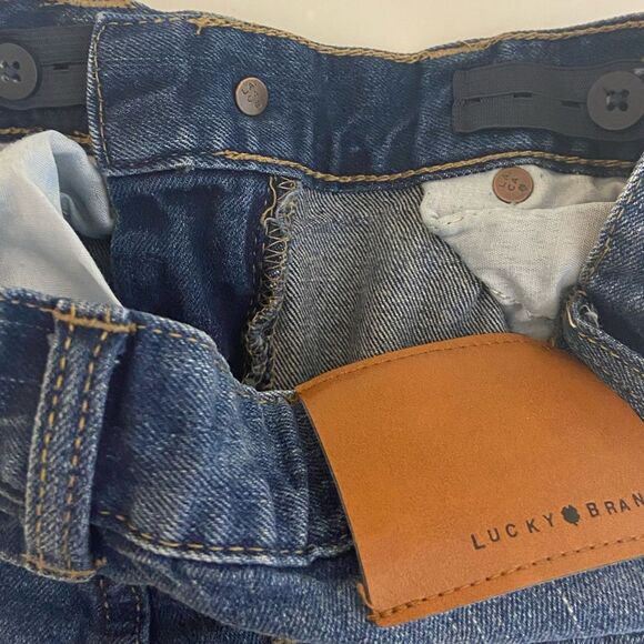 Girls Youth Lucky Brand - "Classic Straight" Jeans Dark Wash - Girls size 10 - Picture 5 of 6